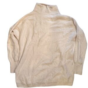 Free People Cream Cowl Neck Sweater